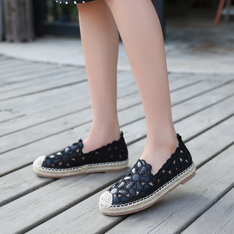 2019 г. женские слипоны из сетчатого кружева плетеная обувь на плоской подошве