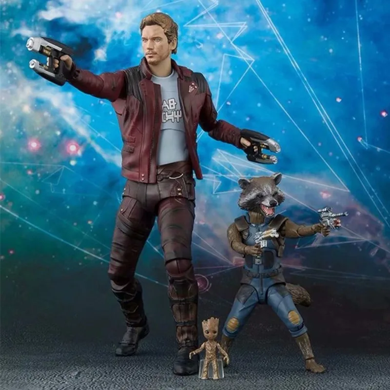 SHFiguarts SHF Guardians of the Galaxy Marvel Мстители Звездный Властелин ракета енот и детское