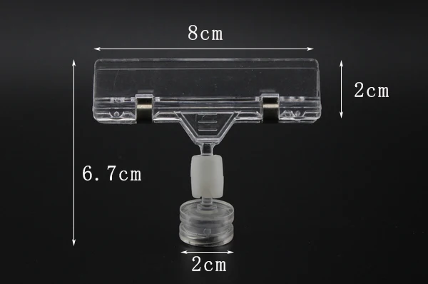Популярный пластиковый рекламный магнитный держатель для этикеток полки и знака