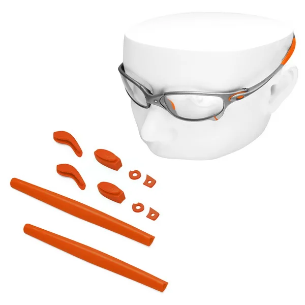 Orange RubberKit OOWLIT резиновые наборы носоупоры и ушные вкладыши для солнцезащитных очков Джульетты - Цвет линз: Orange RubberKit