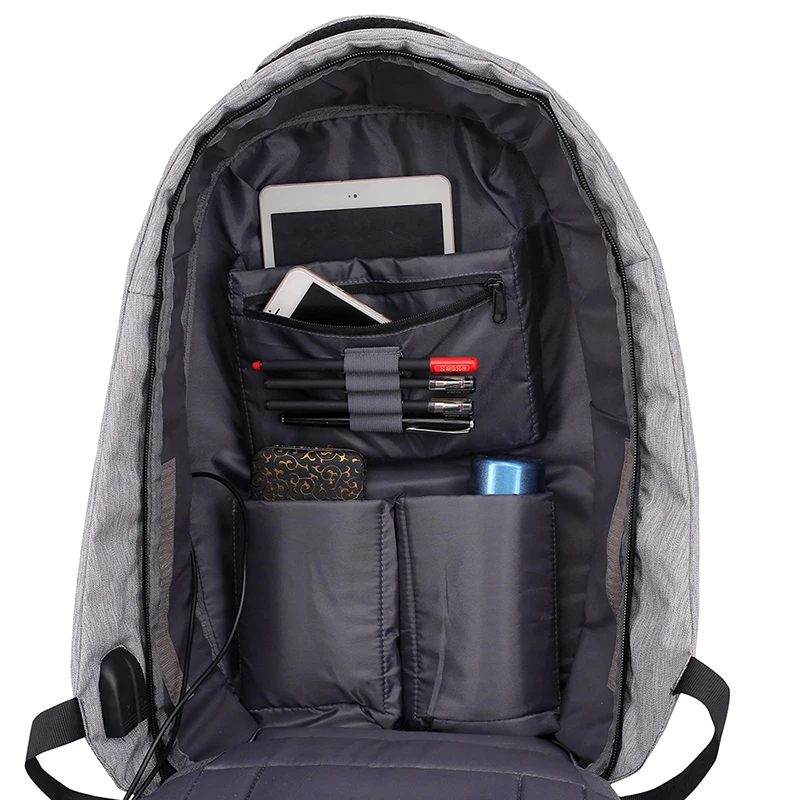 Athacer Laptop Bag Men USB Charging Waterproof Backpack Anti Theft Durable Nove Travel Business School Bags Women Casual DayPack | Багаж и