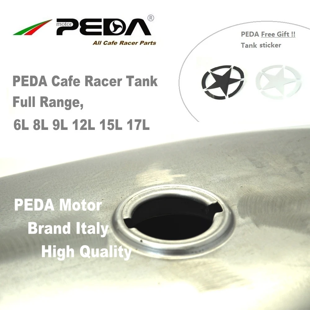 B6 PEDA Кафе Racer бак 9л 2,4 галлон мотоцикл винтажный топливный газовый бак Ретро Бензобак для YAMAHA RD RD50 для HONDA Для SUZUKI