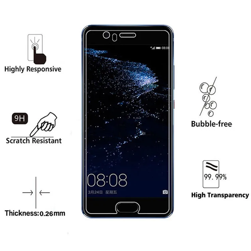 Закаленное стекло для Huawei P10 Lite Защитная пленка экрана WAS-LX1 WAS-LX2 Was Lx1 стеклянная |