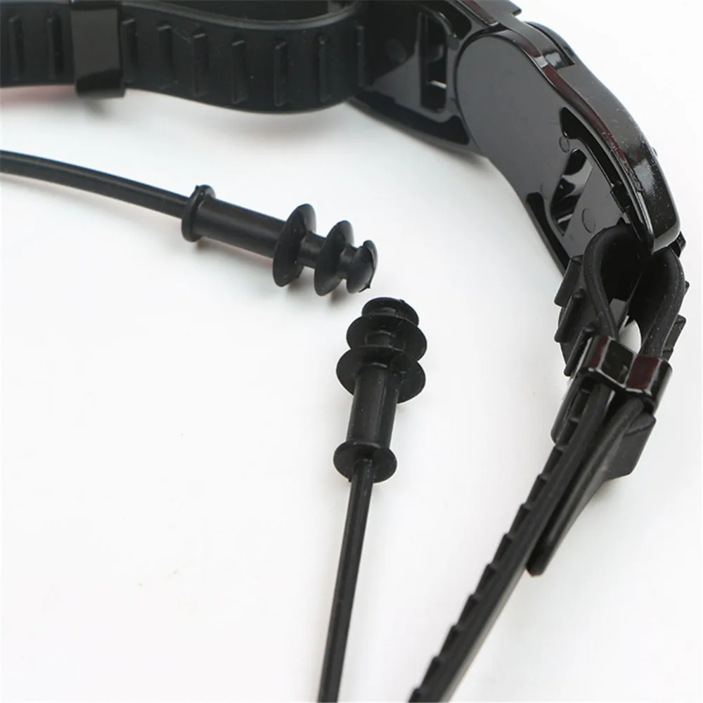 Диоптрийные плавательные очки профессиональные силиконовые при близорукости