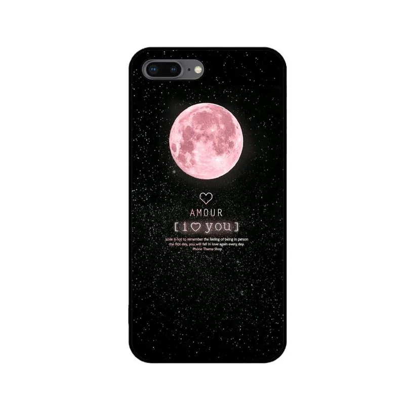 Чехол с рисунком самолета Луны для iPhone XS Max 8 8Plus 7 7Plus XR 6 6splus 5S SE Матовый Жесткий ПК