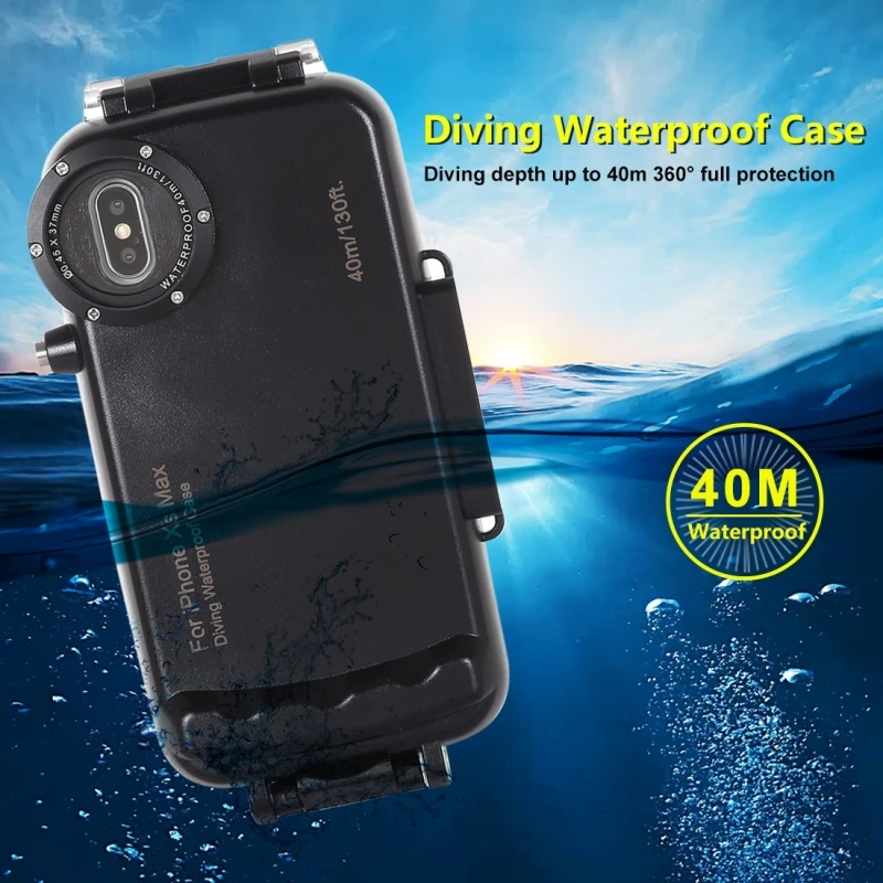 Водонепроницаемый чехол для дайвинга HAWEEL iPhone XS Max 40 м/130 футов | Мобильные телефоны