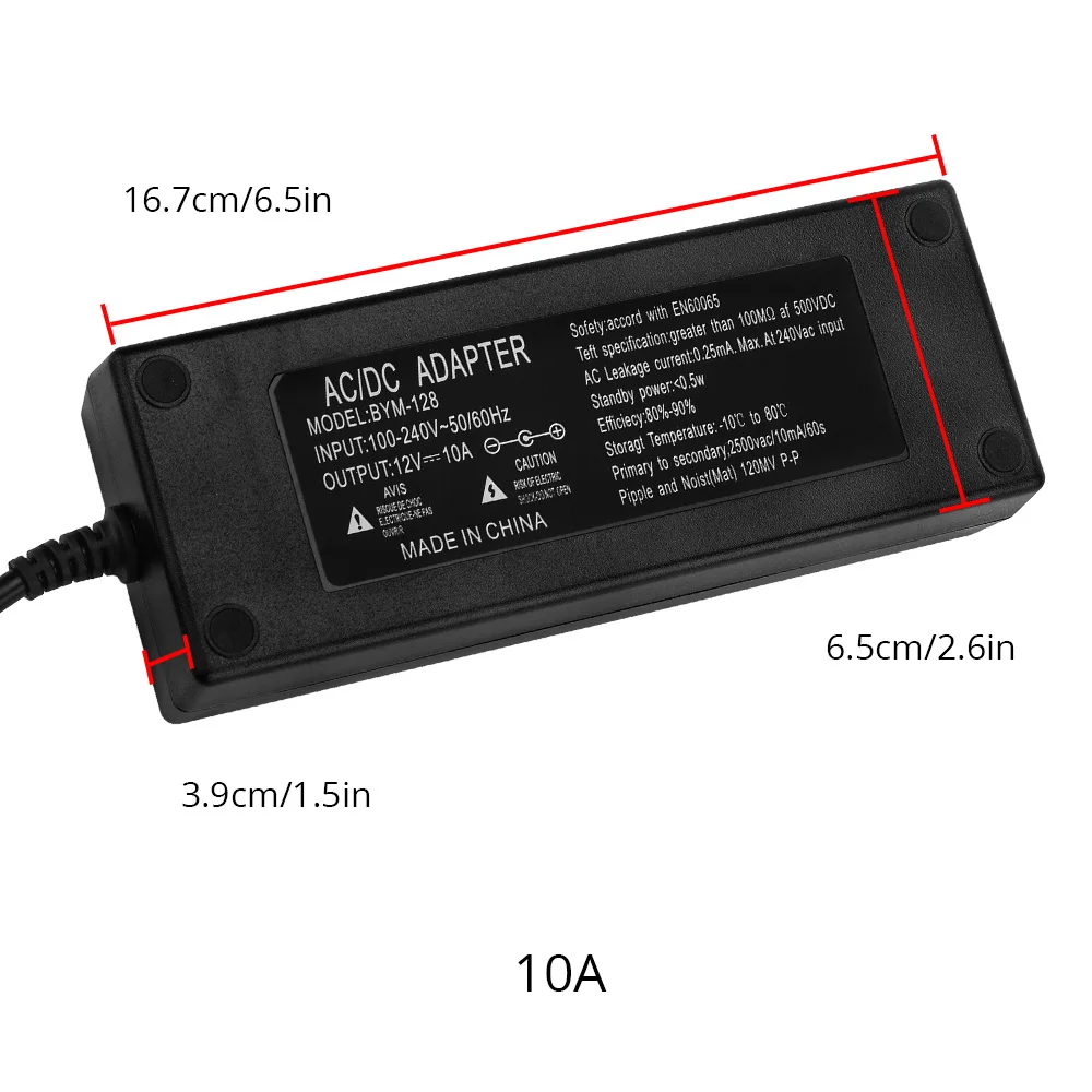 AC в DC 12V 10A Led блок питания зарядное устройство конвертер освещение трансформатор