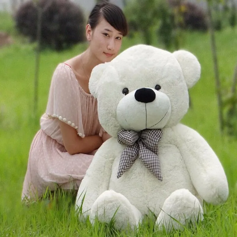 100 см полный хлопковый плюшевый большой мишка игрушки недорогой подарок для