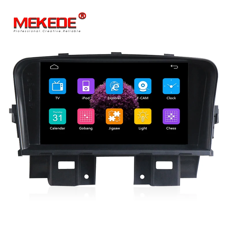 MEKEDE 7 дюймовый емкостный экран 2din автомобильный dvd плеер для chevrolet cruze 2008 2012 Радио