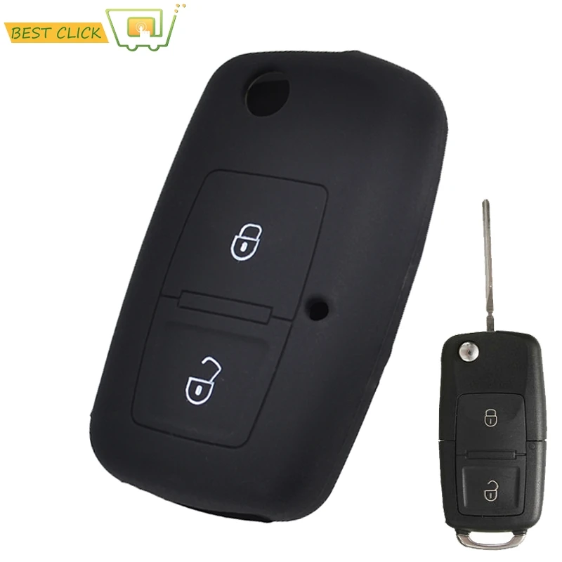 

Силиконовый чехол для VW Skoda Octavia Fabia Superb 1998-2008 с двумя кнопками