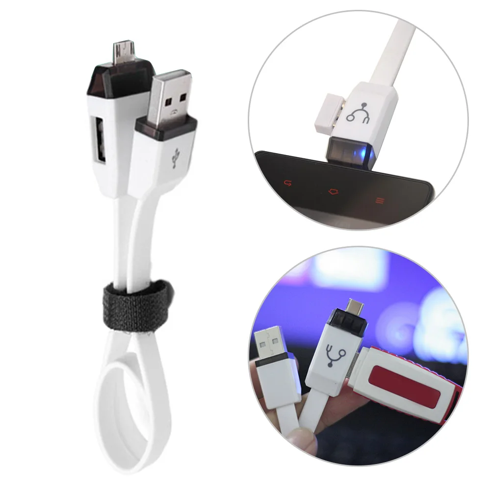Мульти характеристики 2 в одном USB данных быстрая зарядная Кабельная линия для