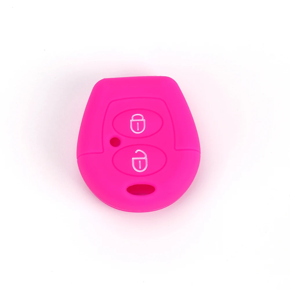 Модный силиконовый резиновый чехол с 2 кнопками для автомобильных ключей