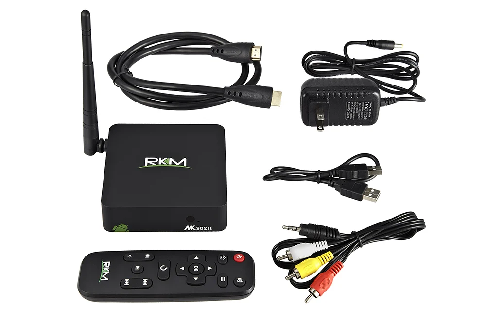 RKM MK902II ТВ приставка Rockchip RK3288 четырехъядерный Android ТВ приставка 2 Гб ОЗУ 16 Гб 4 к H.265 2,4 г/5 г Wifi Bluetooth 4,0 ТВ приставка