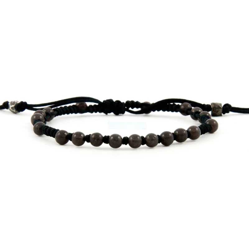 

Браслет Lotus single-circle mann из дерева и камня