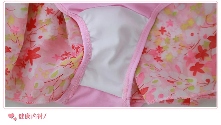 Girls Two Pieces Swimming Suits Children Swimwear Polyester Floral Kids Bathing Suit Swim Wear Swimsuits for 3-15 Years | Спорт и
