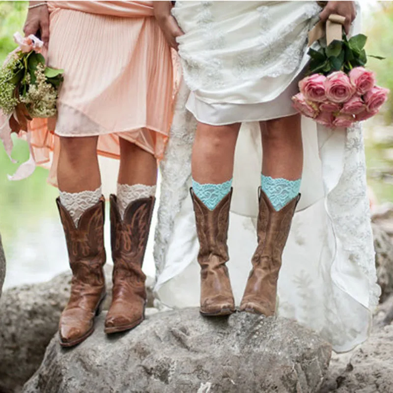 1 пара 6 цветов новинка женские эластичные Эластичные Цветочные кружевные