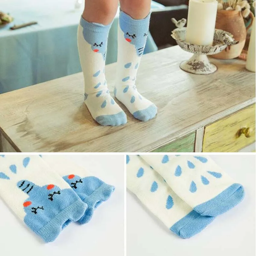 Гетры для маленьких девочек с рисунком лисы Симпатичные хлопковые маленькими