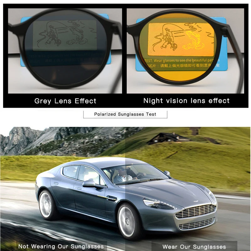Classic Polarized Sunglasses Men Women Vintage Driving Fishing Sun Glasses Black Coating Glasses for Driver oculos feminino