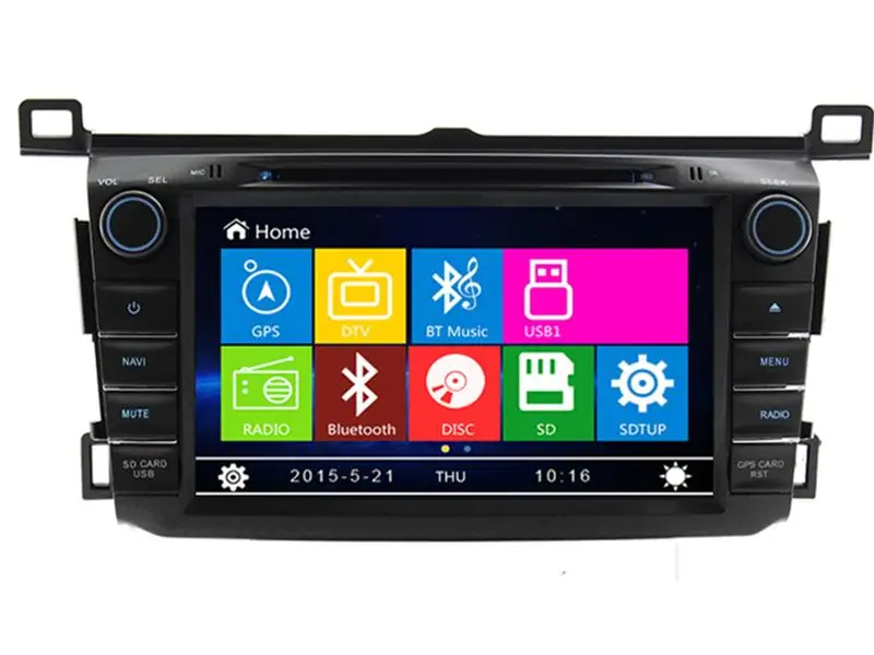 8 дюймов Автомобильный dvd плеер с GPS (опционально) аудио Радио стерео USB/SD AUX BT/TV