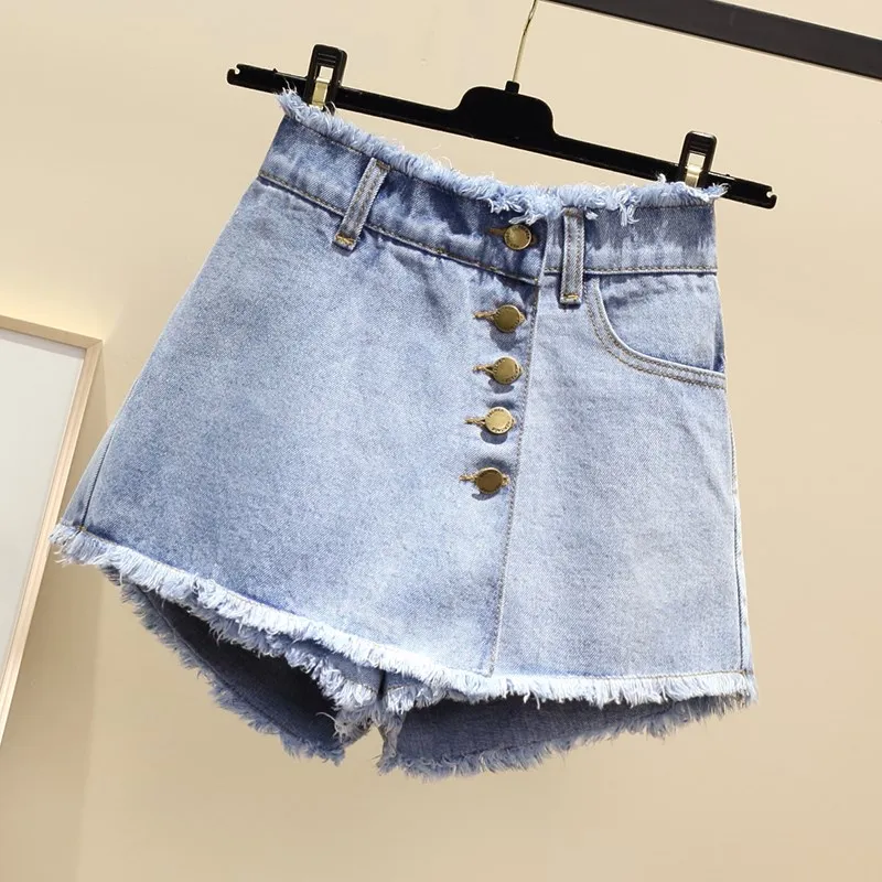 Женские винтажные шорты с высокой талией свободные джинсовые 2019|Женские шорты| |