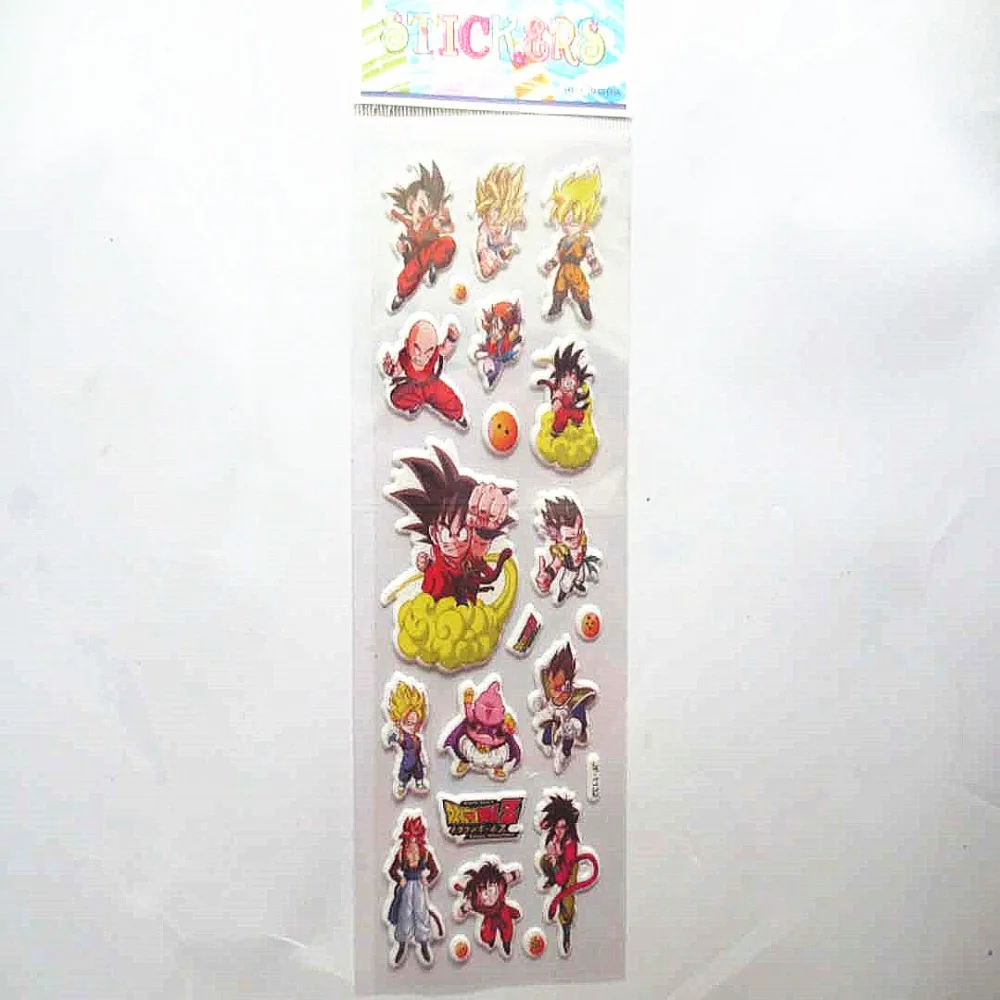 10 листов/партия Аниме шары дракона тема пузырьковая наклейка Рождественский