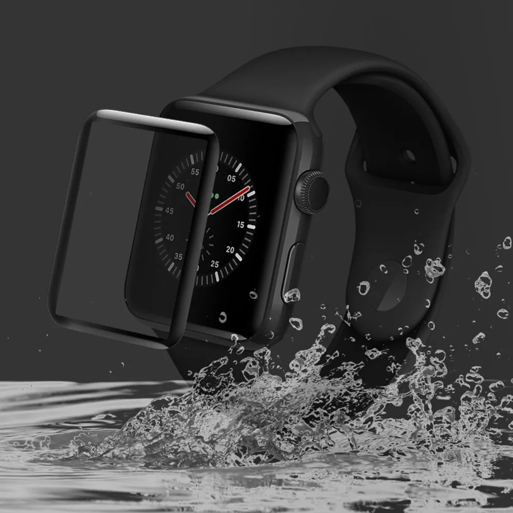 Закаленное стекло Gosear с полным покрытием и защитой от царапин для Apple Watch iWatch i Wach