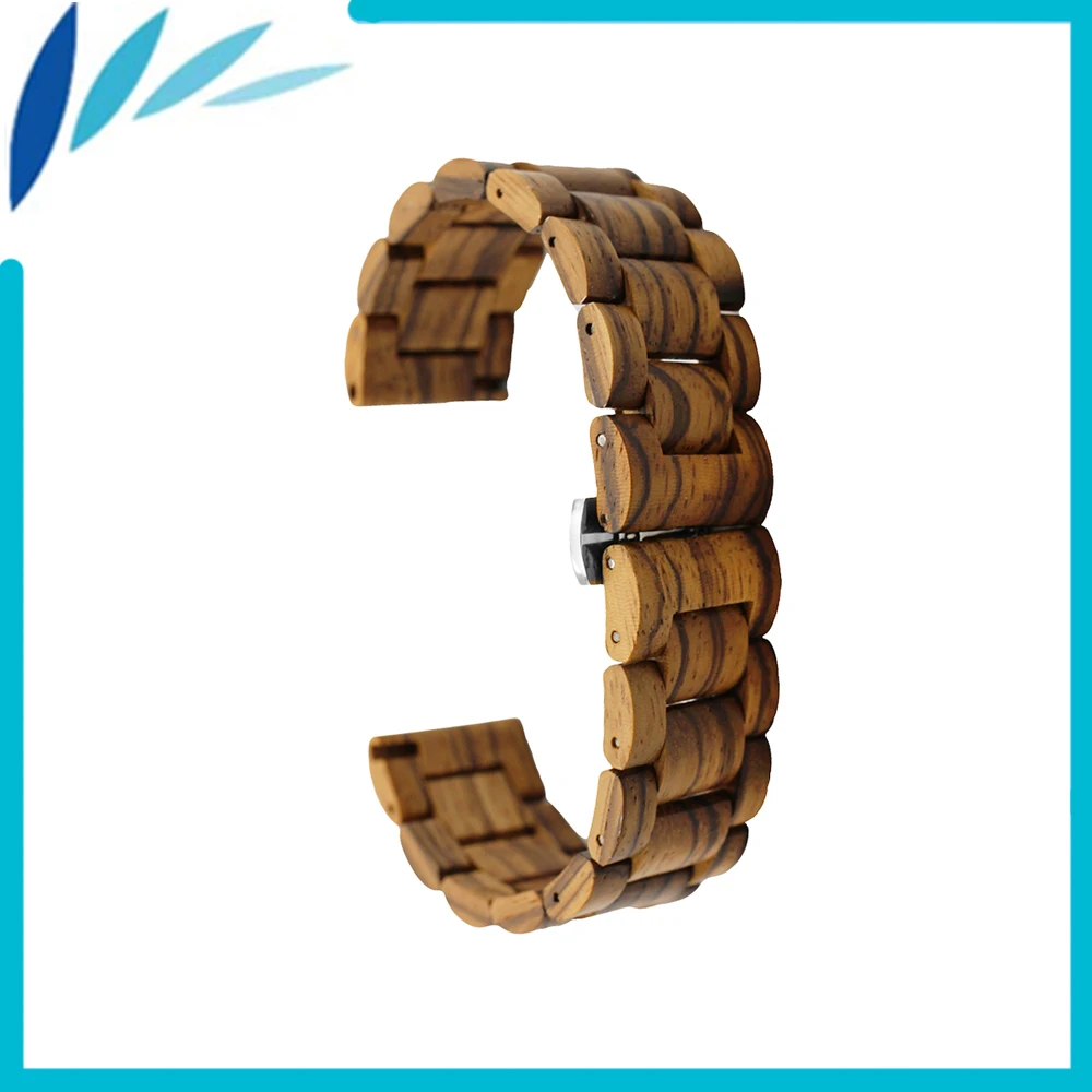 Ремешок с деревянной застежкой бабочкой 22 мм|watch band|watch band 22mmband 22mm |