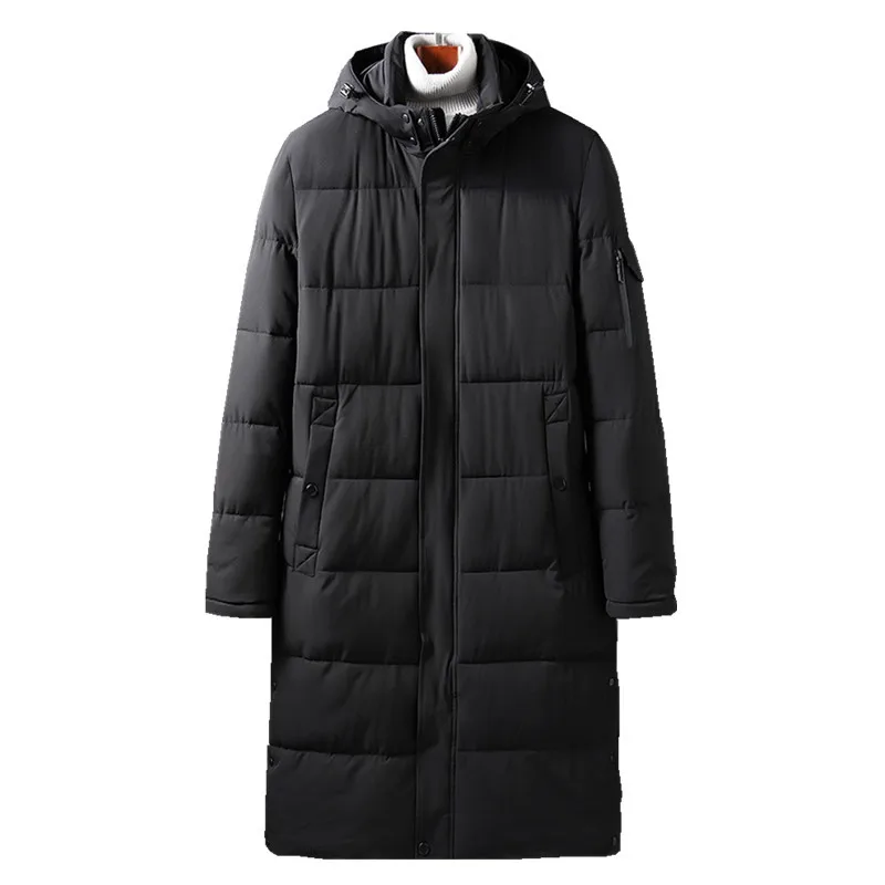 TEAEGG 5XL 6XL длинное мужское зимнее пальто Мужская парка Hombre Casaco Inverno Masculinmens теплые