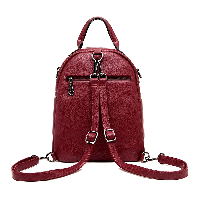 2019 многофункциональные женские кожаные рюкзаки Женская дорожная сумка через