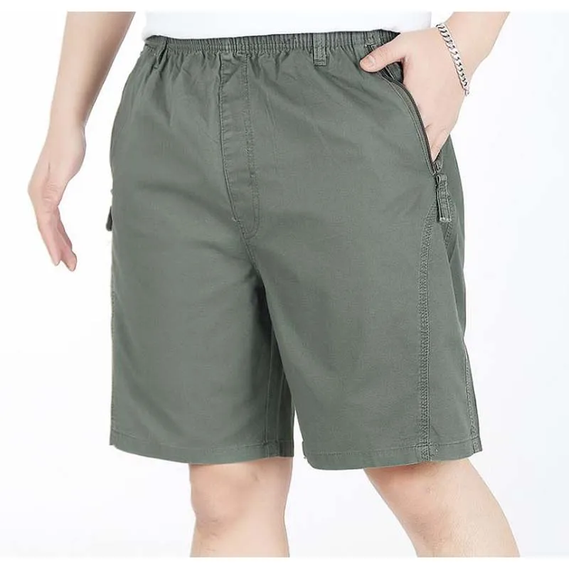

Летние свободные размера плюс шорты мужские повседневные толстые брюки с эластичной резинкой на талии колено длина шорты человек одежда дн...
