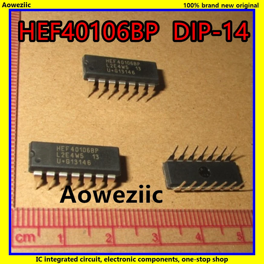 10 шт./лот HEF40106BP HEF40106 40106 DIP-14 шестигранный инвертор Schmitt trigger IC новый оригинальный