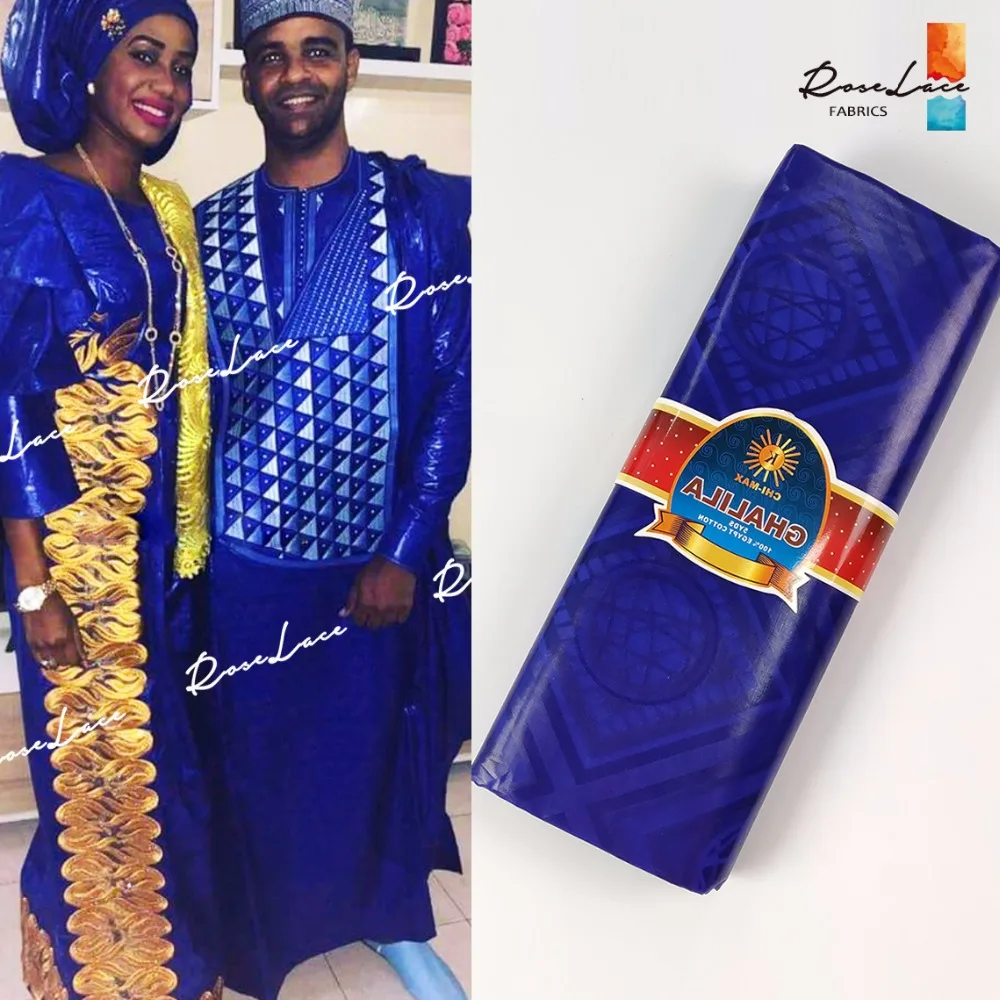 Качественные товары Королевский синий цвет Базен Riche кружевной ткани ручной