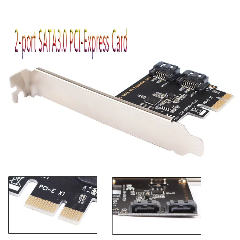 Горячая новинка Daul SATA III порт внутренний 6 Гбит/с с PCI Expess хост контроллер карты