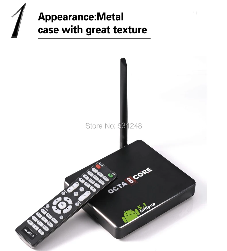 2 pcs/lot New Arrival CSA90 Andriod 5.1 Smart TV Box Octa Core RK3368 2G+16G 4K HDMI 2.0 with RemoteControl | Электроника