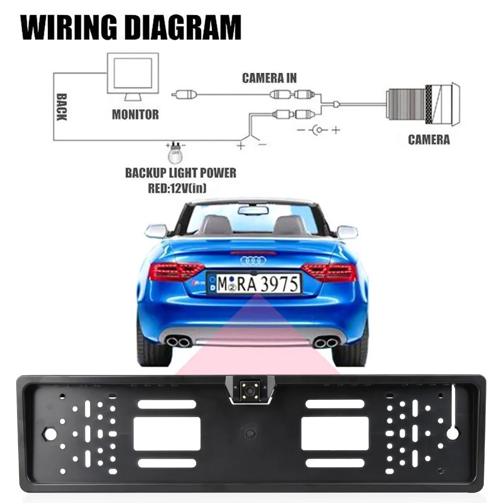 Автомобильный ПЗС HD Автомобильная камера заднего вида универсальная