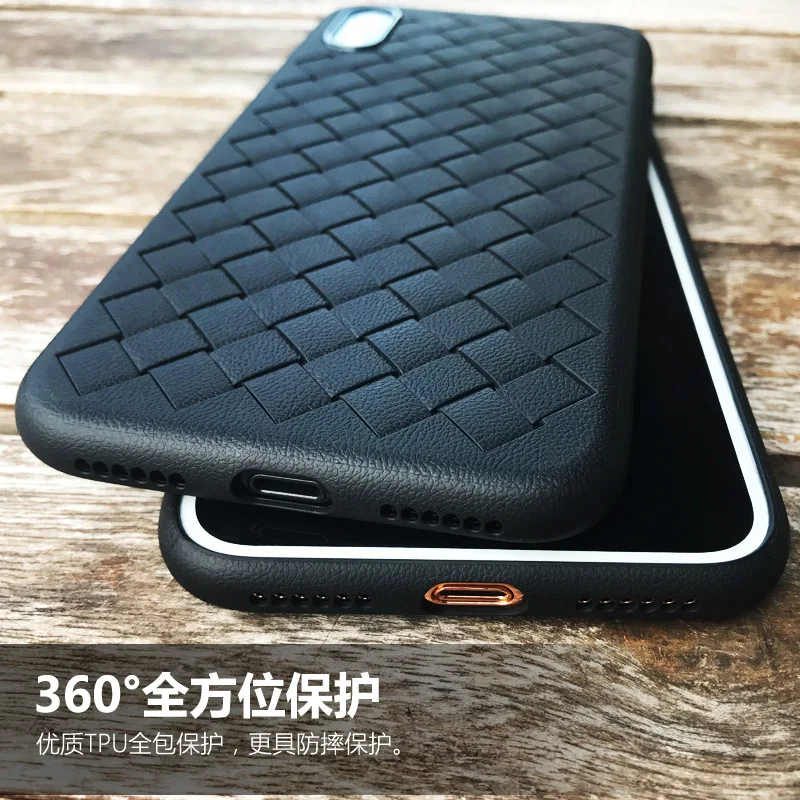 Мягкий силиконовый чехол BOOMBOOS Grid для iphone X ультратонкий защитный легкий Чехол с