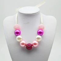wholesale 5pcs fashion baby girl beaded necklace children chunky bubblegum necklace jewelry set