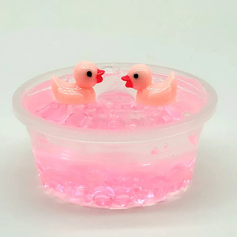 Pink DIY Slime Mud детский игрушечный шар Slime Mud 60 мл утка кристалл Грязь смешивание облако слизи DIY Ручная работа ремесло игрушка для детей расслабляющий подарок - Цвет: Pink