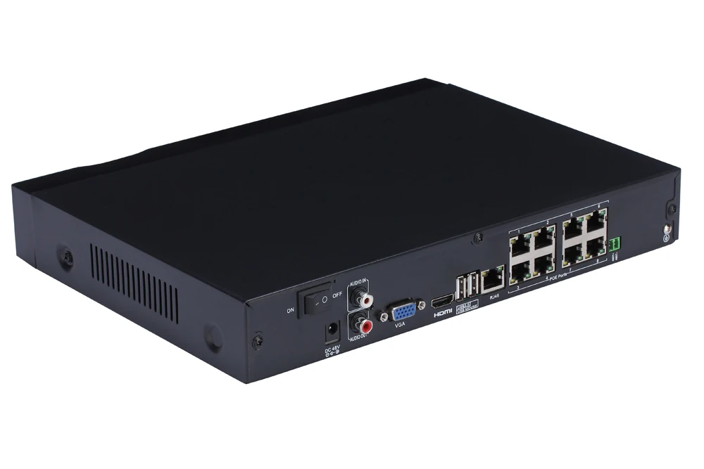 Hamrotte H.264 8CH 48В вход POE NVR 3MP/Full HD 1080P для IEEE802.3af ip камера Xmeye обнаружение движения IE