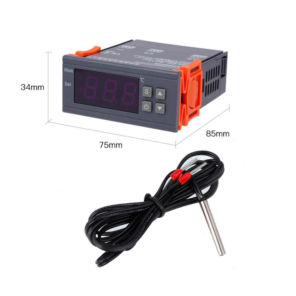 250V 10A тепловой регулятор + датчик для Аквариум инкубатор лабораторный