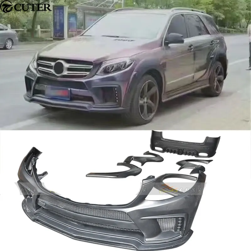 Комплект кузова W166 GLE 320 400 FRP Неокрашенный передний бампер задний для Mercedes Benz