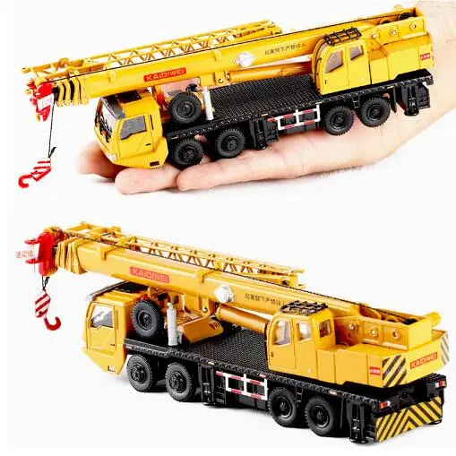 

New 1:55 Alloy Diecast Model with 4 Front Wheel Steering Linkage 360 Degree Rotate Work Platform Crane Children Gifts For Kids