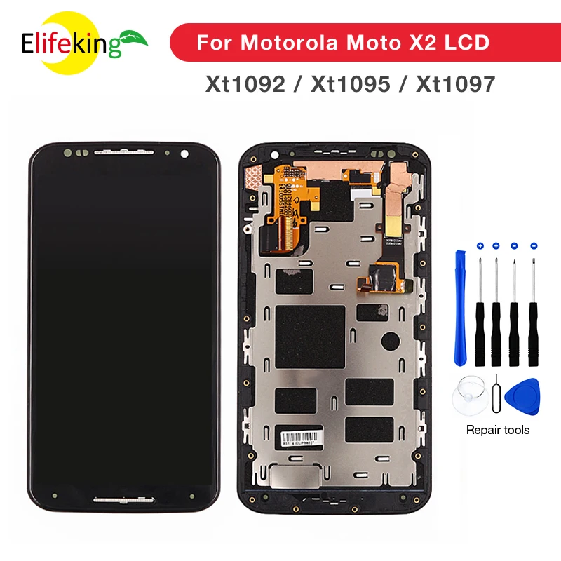 

For Motorola Moto X2 Display Original 1920x1080 Display For Motorola Moto X2 LCD with Touch Screen Digitize Xt1092 Xt1095 Xt1097