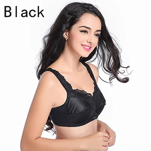 6019black Бюстгальтер для мастэктомии 75-95ABC силиконовый бюстгальтер для груди с карманами для искусственного протеза для женщин - Цвет: 6019black