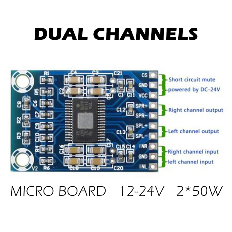 Двухканальный цифровой аудио усилитель мощности плата модуля телефона чип TPA3116D2