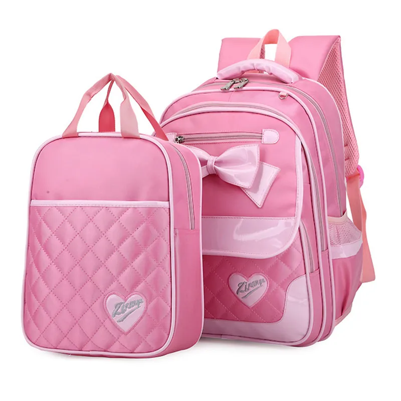 Набор из рюкзака и сумки для девочек, с мультяшным принтом