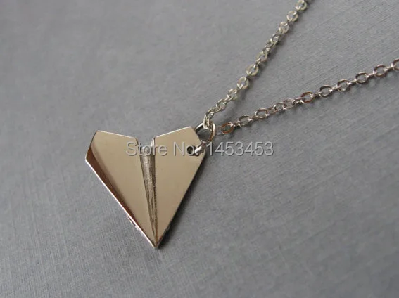 Односторонний бумажный самолет ожерельлье самолетик | Украшения и аксессуары