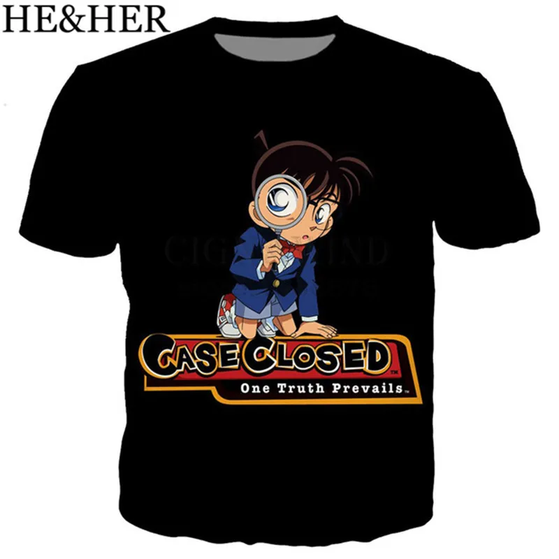 

New fashion Classic anime Detective Conan t shirt men/women 3D printed t-shirts casual Harajuku style tshirt streetwear tops