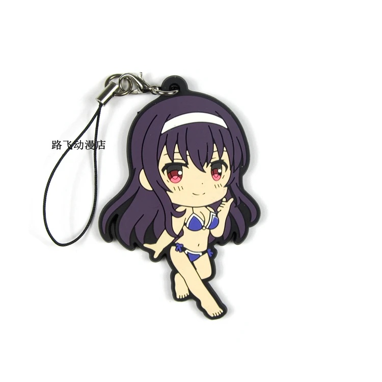 Saenai Heroine No Sodate kata katou Megumi Kasumigaoka Utaha Eriri Spencer Sawamura фигурка аниме резиновый брелок