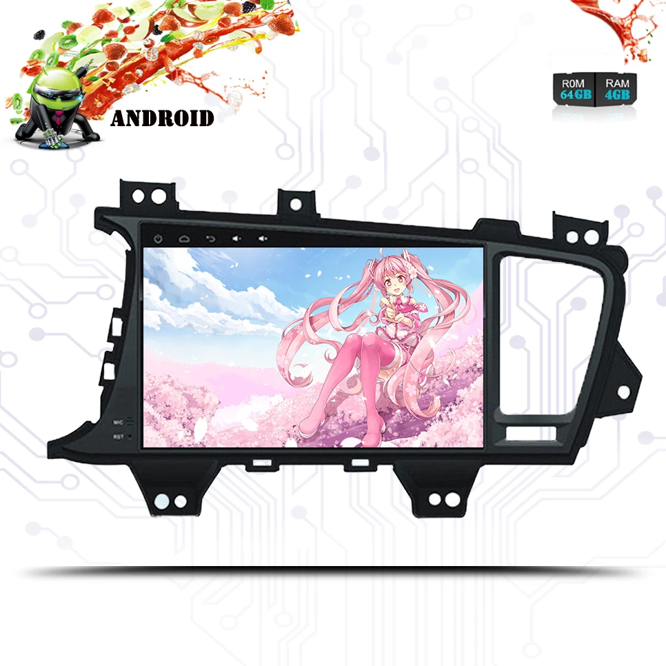 9&quot Android 9.0 2 din Car DVD Player for Kia K5 Optima 2011-2015 gps radio RDS stereo multimedia usb wifi video Tape Recorder |